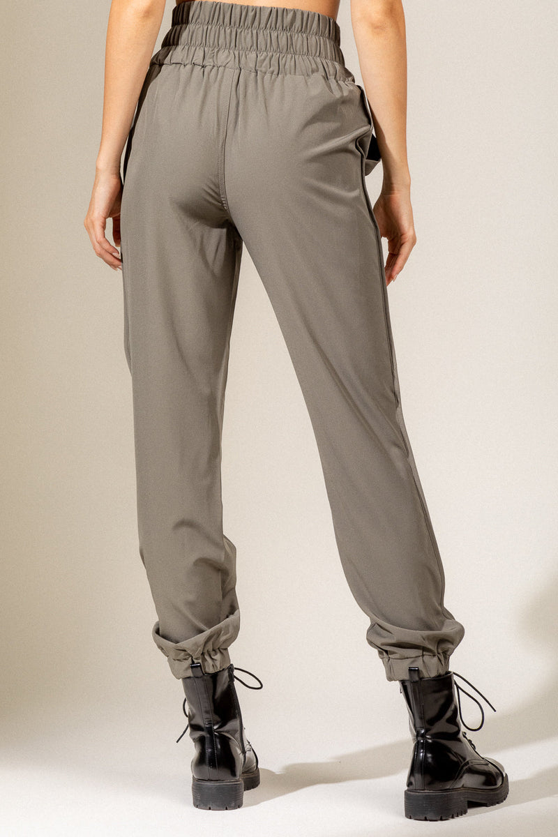 Elasticized waist jogger pants