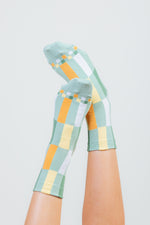 Color block casual socks