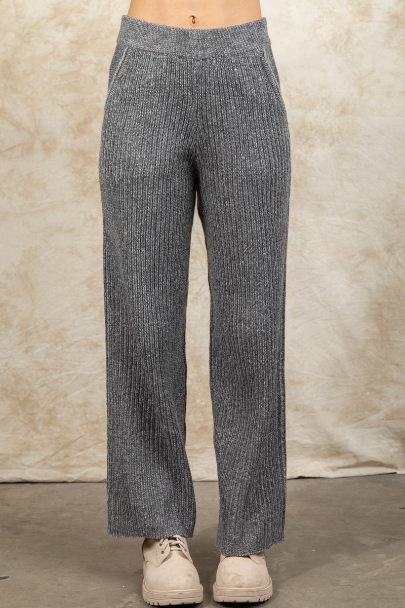 Casual Comfy Sweater Wide Pants