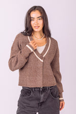 Puff Sleeve Wrapped Sweater Top