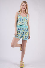 Multi Color Crochet Cami Top & Shorts Set
