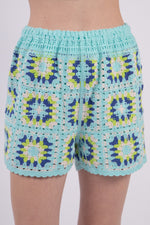 Multi Color Crochet Cami Top & Shorts Set