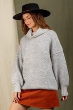 Turtle neck loose fit sweater