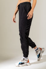 Shirring detail jogger pants