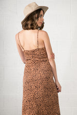 Nikki Leopard Long Dress