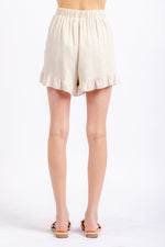 Wrapped linen shorts